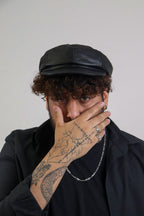 Men's leather Cap