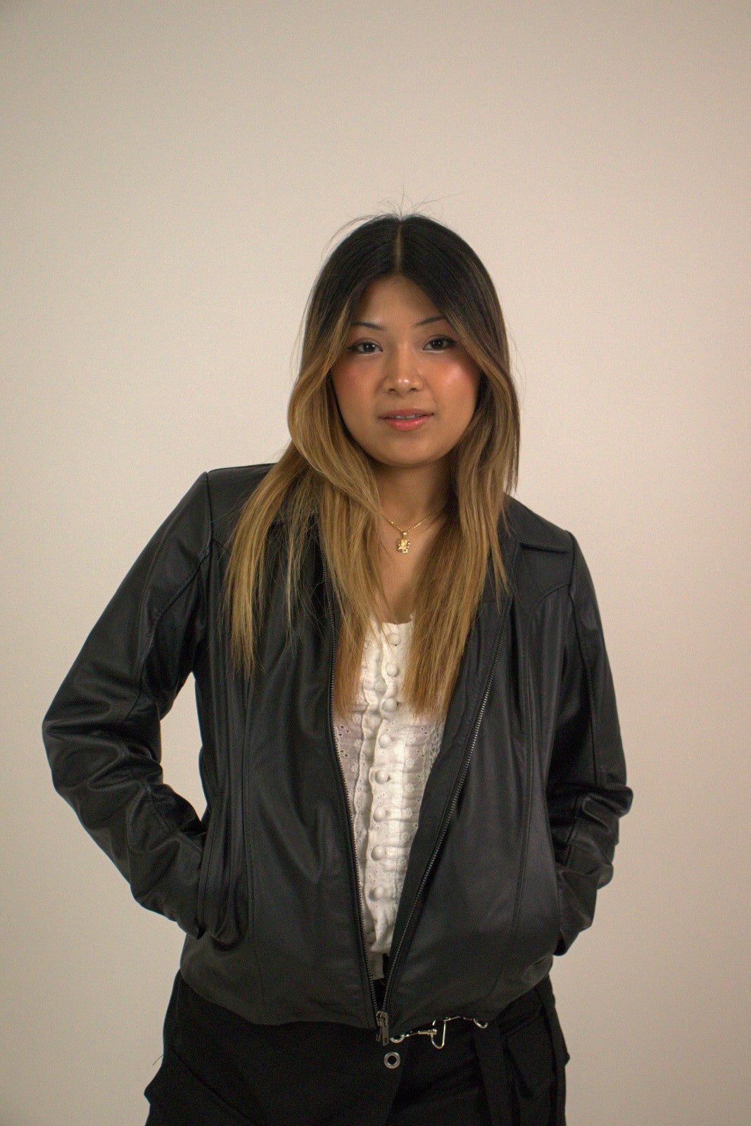 Classic leather jacket