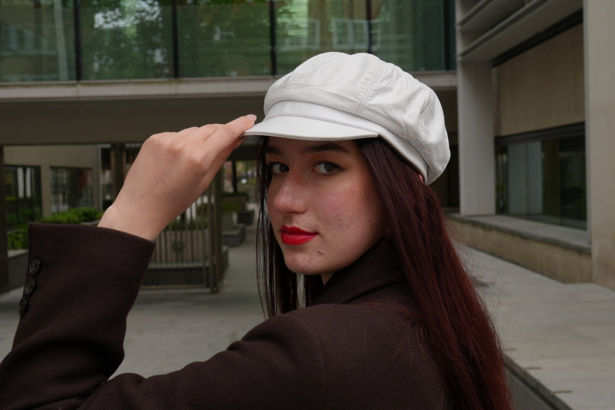 Women's leather Cap