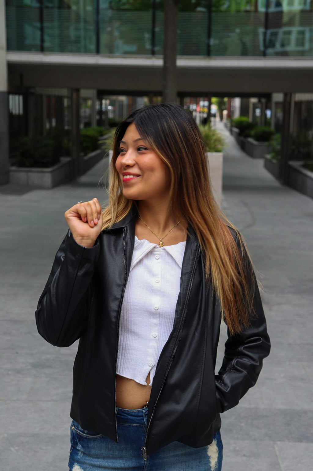 Classic leather jacket