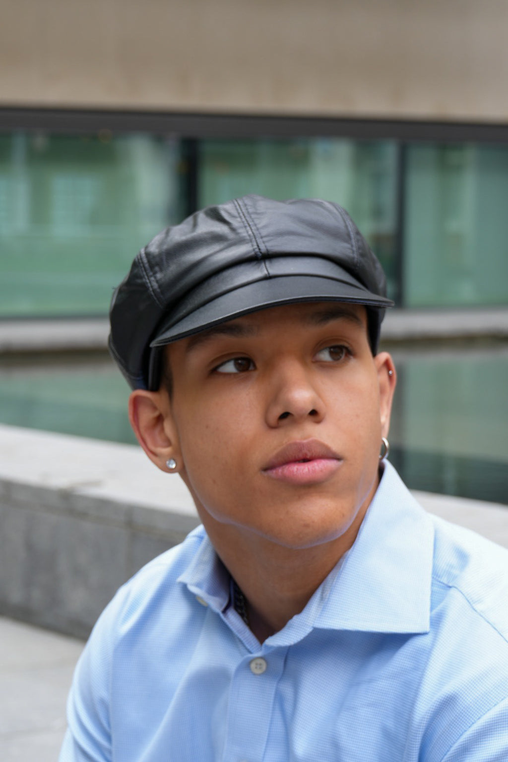 Men's leather Cap