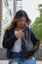 Classic leather jacket