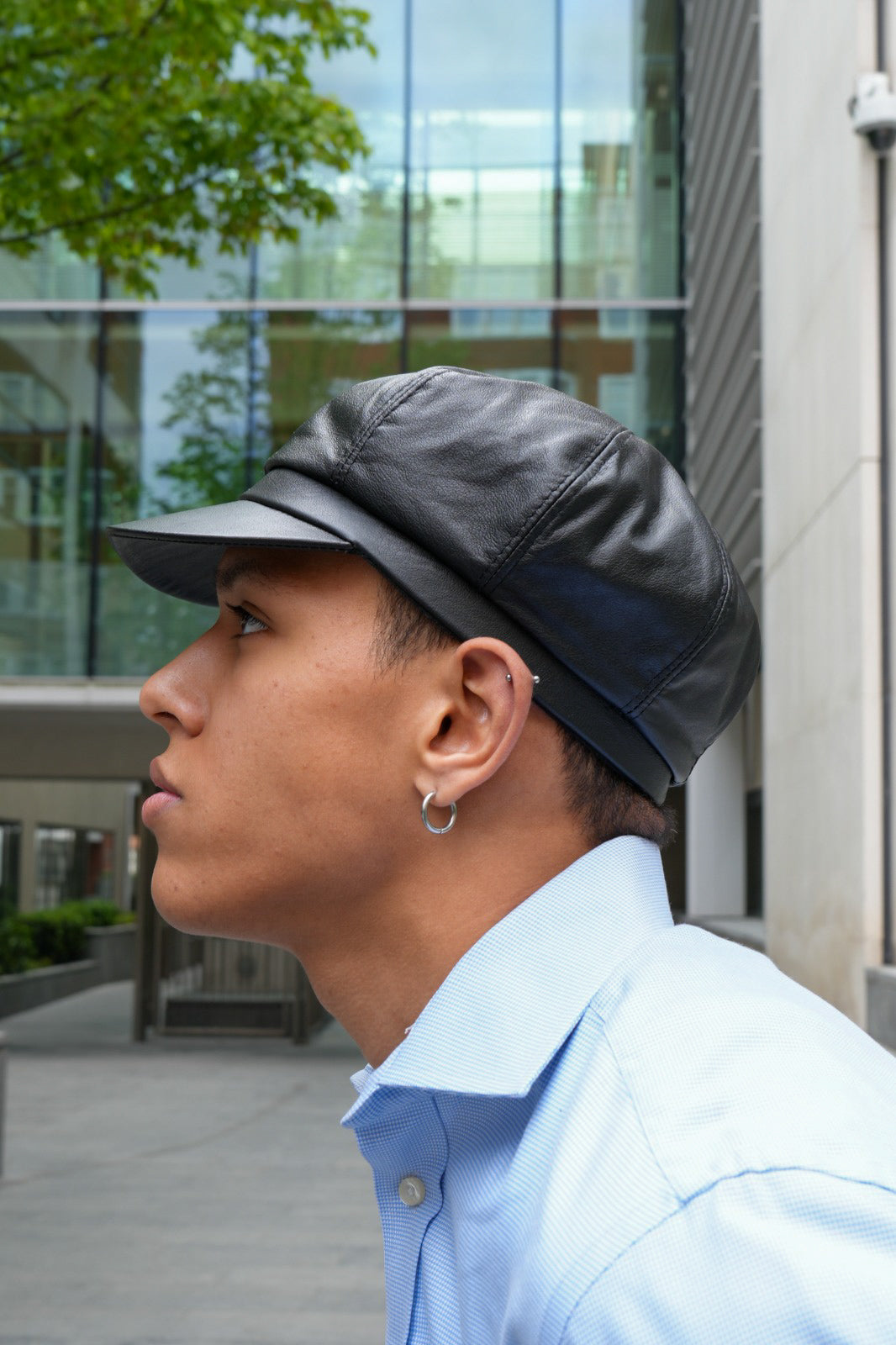 Men's leather Cap