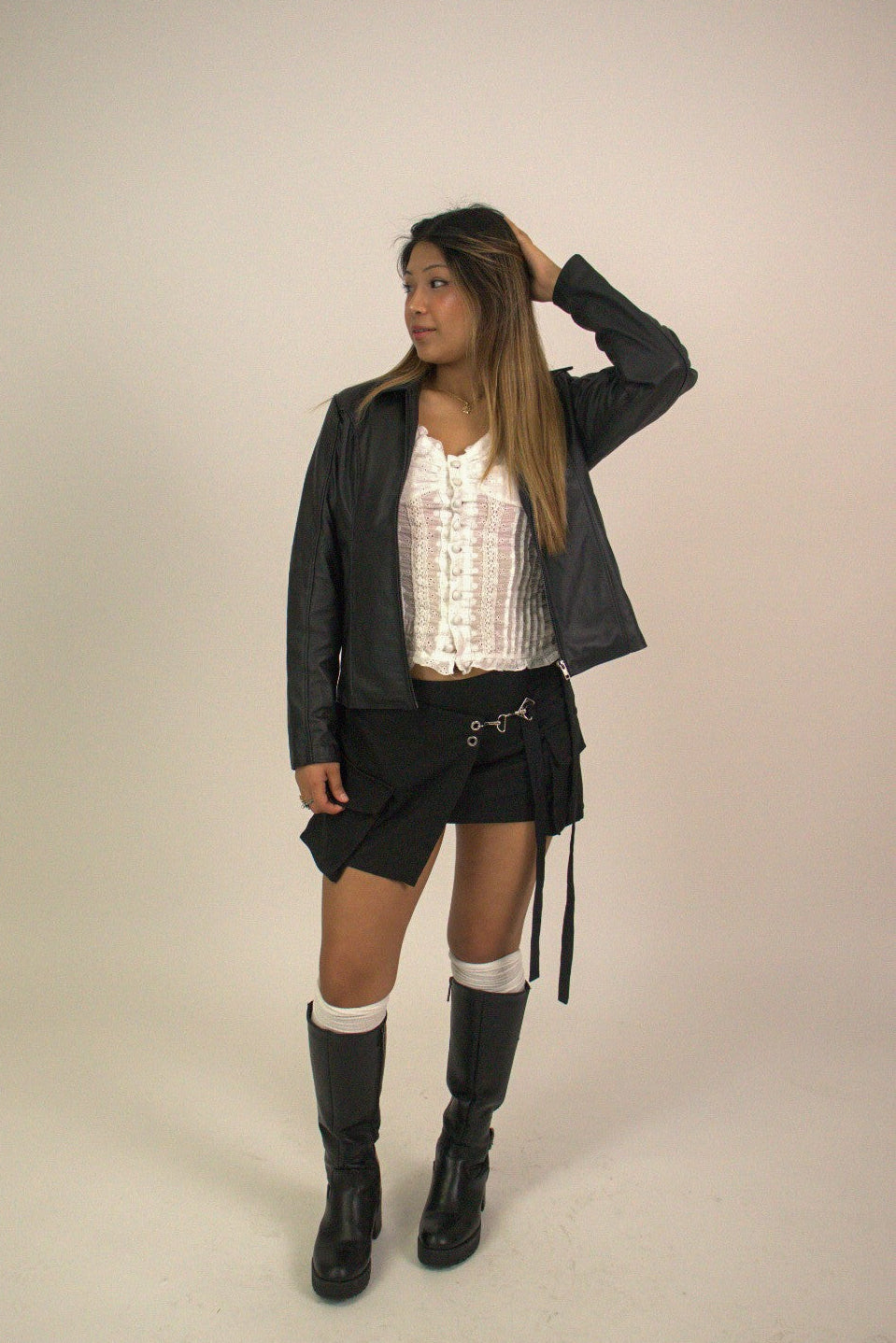 Classic leather jacket