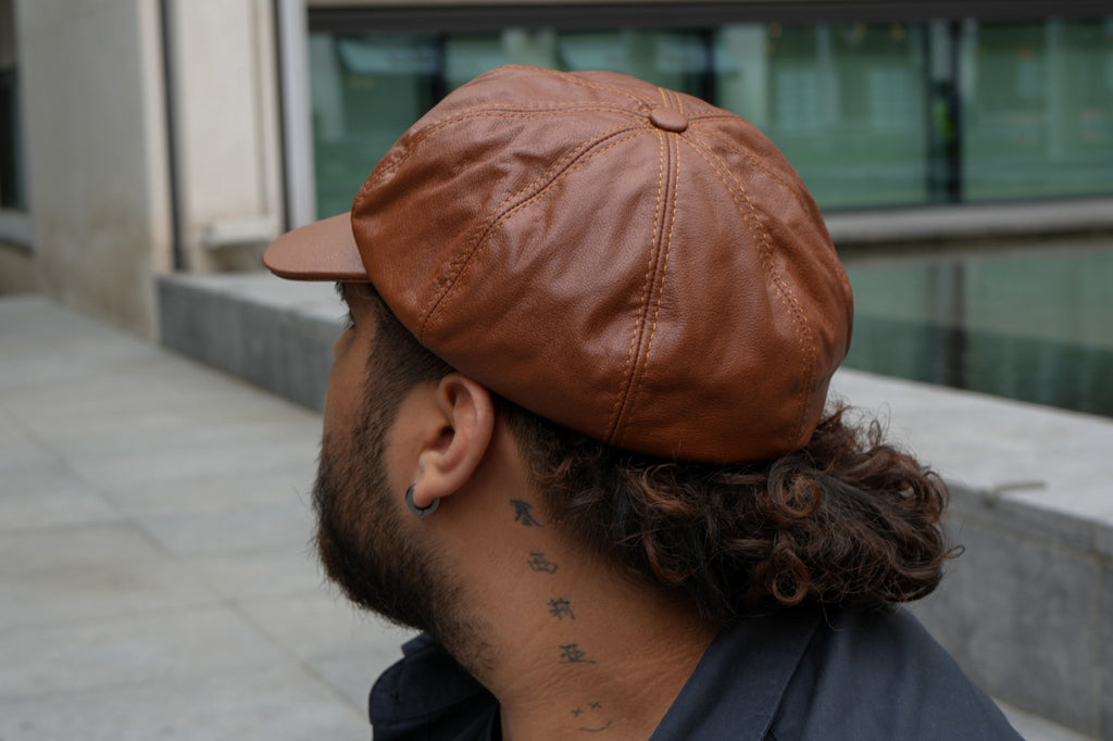 Men's leather Cap