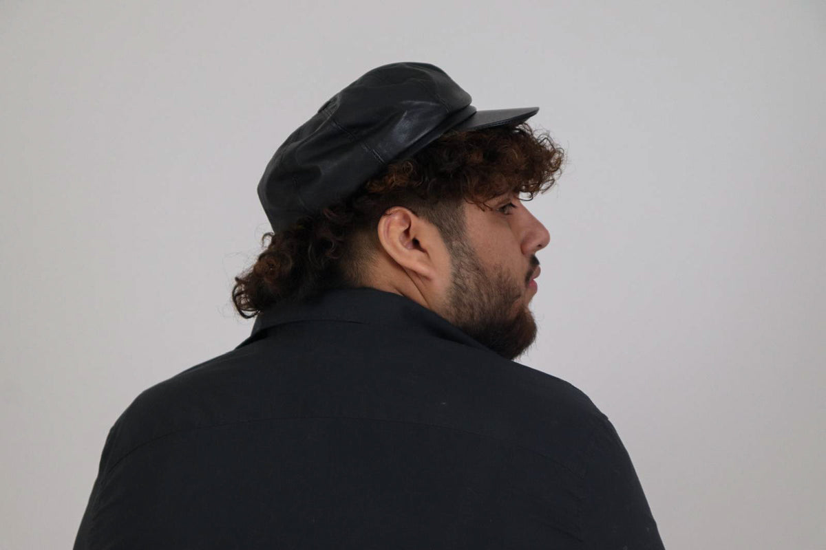 Men's leather Cap